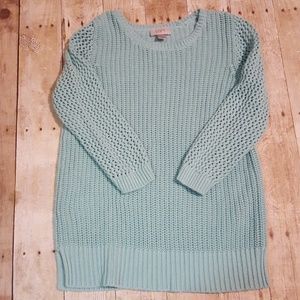 LOFT Baby Blue Knit Sweater